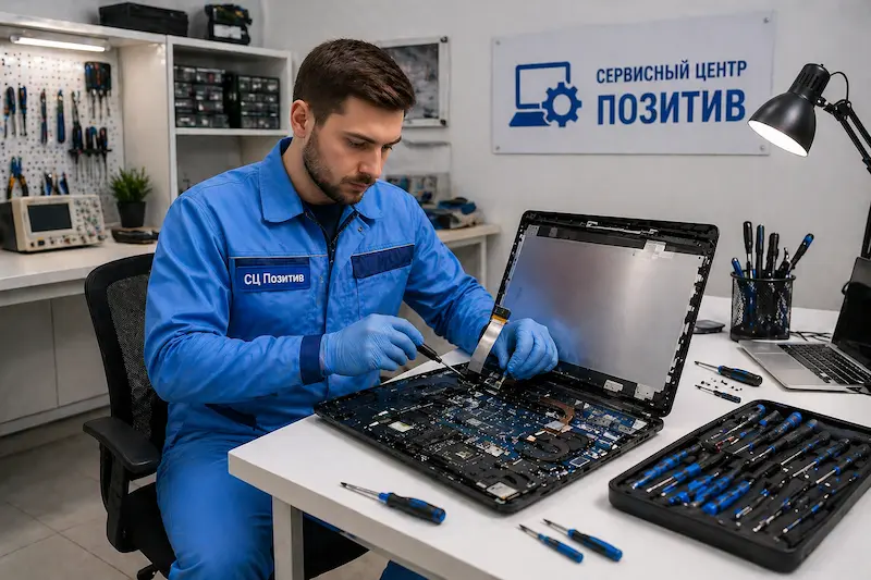 Замена шлейфа матрицы ноутбука в Рязани