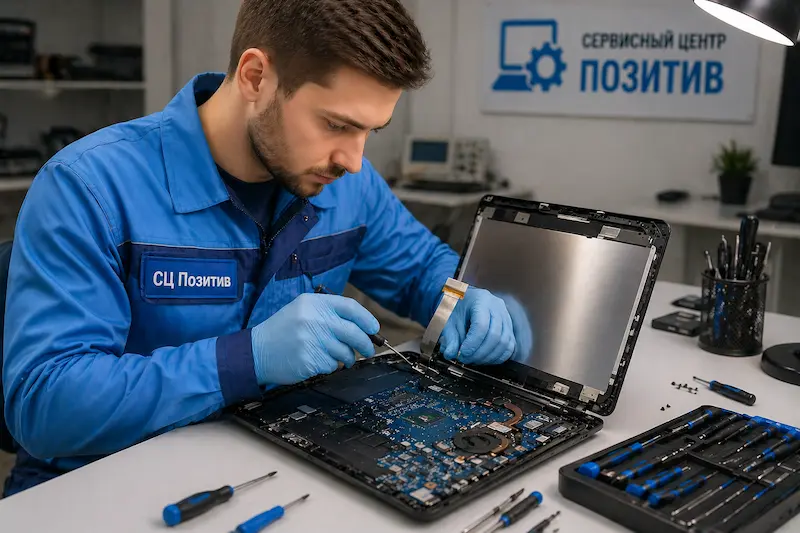 Ремонт шлейфа матрицы ноутбука в Рязани