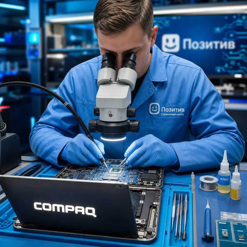 Замена видеокарты ноутбука Compaq в Рязани