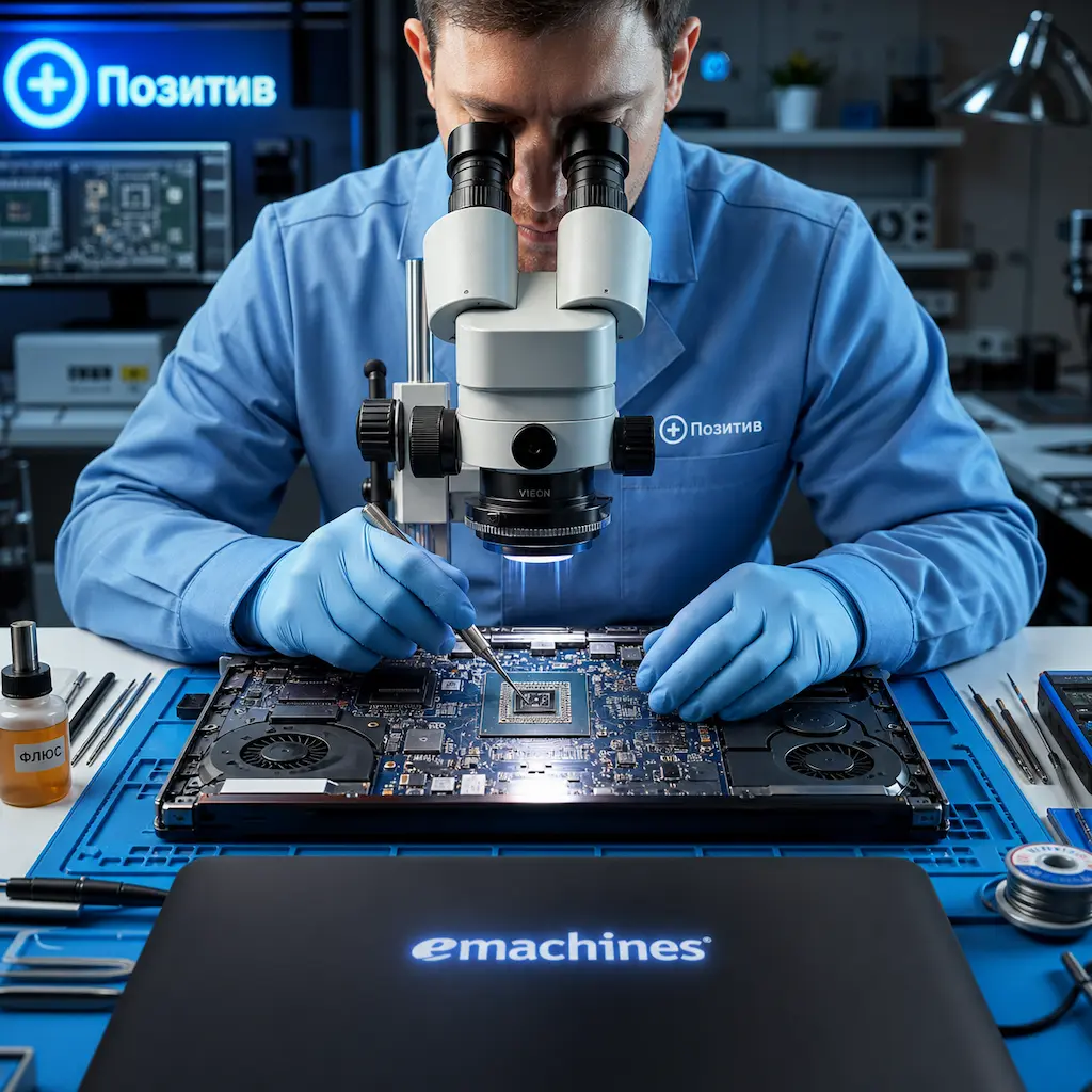 Замена видеокарты ноутбука Emachines в Рязани