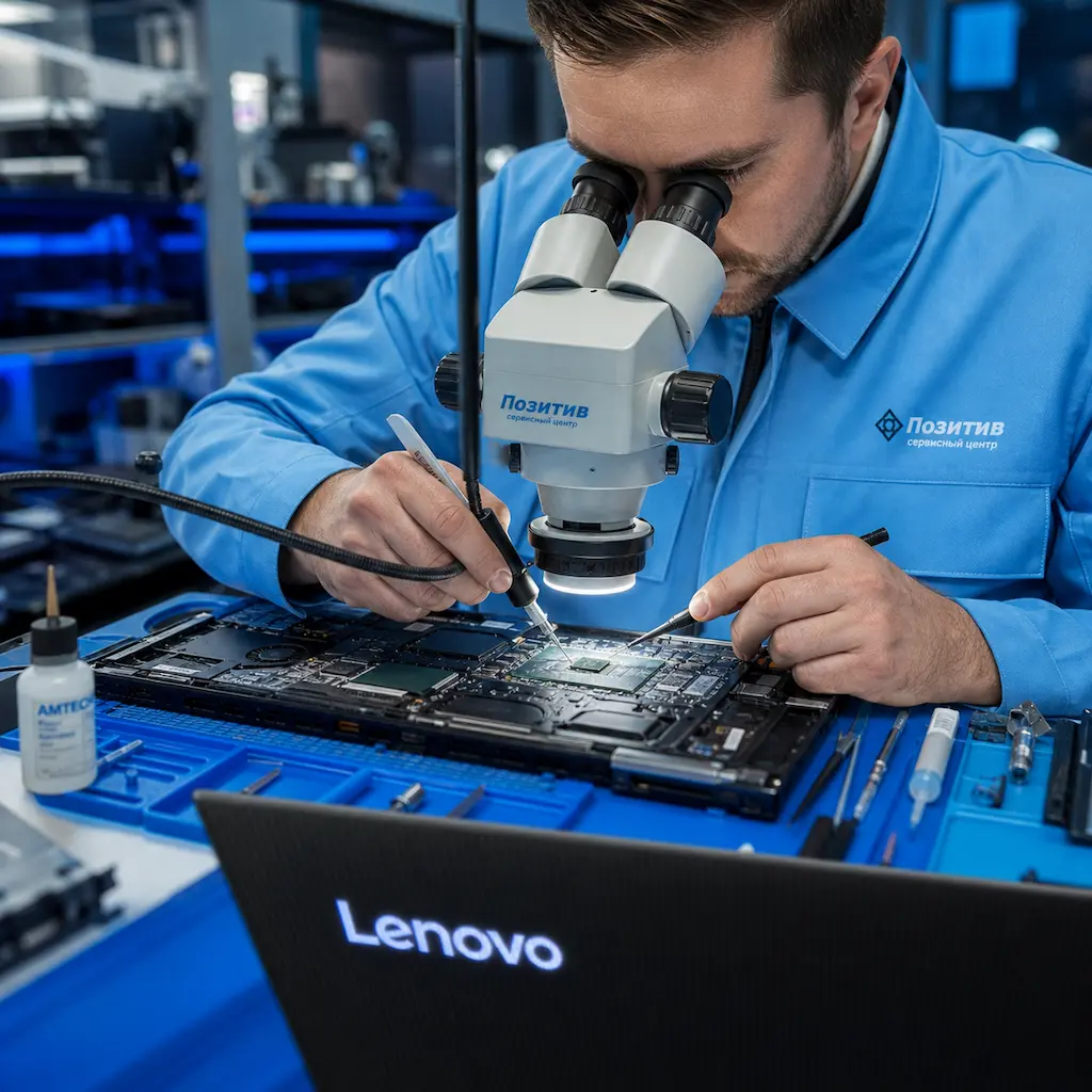 Замена видеокарты ноутбука Lenovo в Рязани