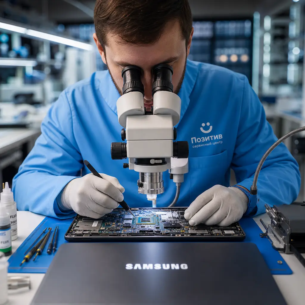 Замена видеокарты ноутбука Samsung в Рязани