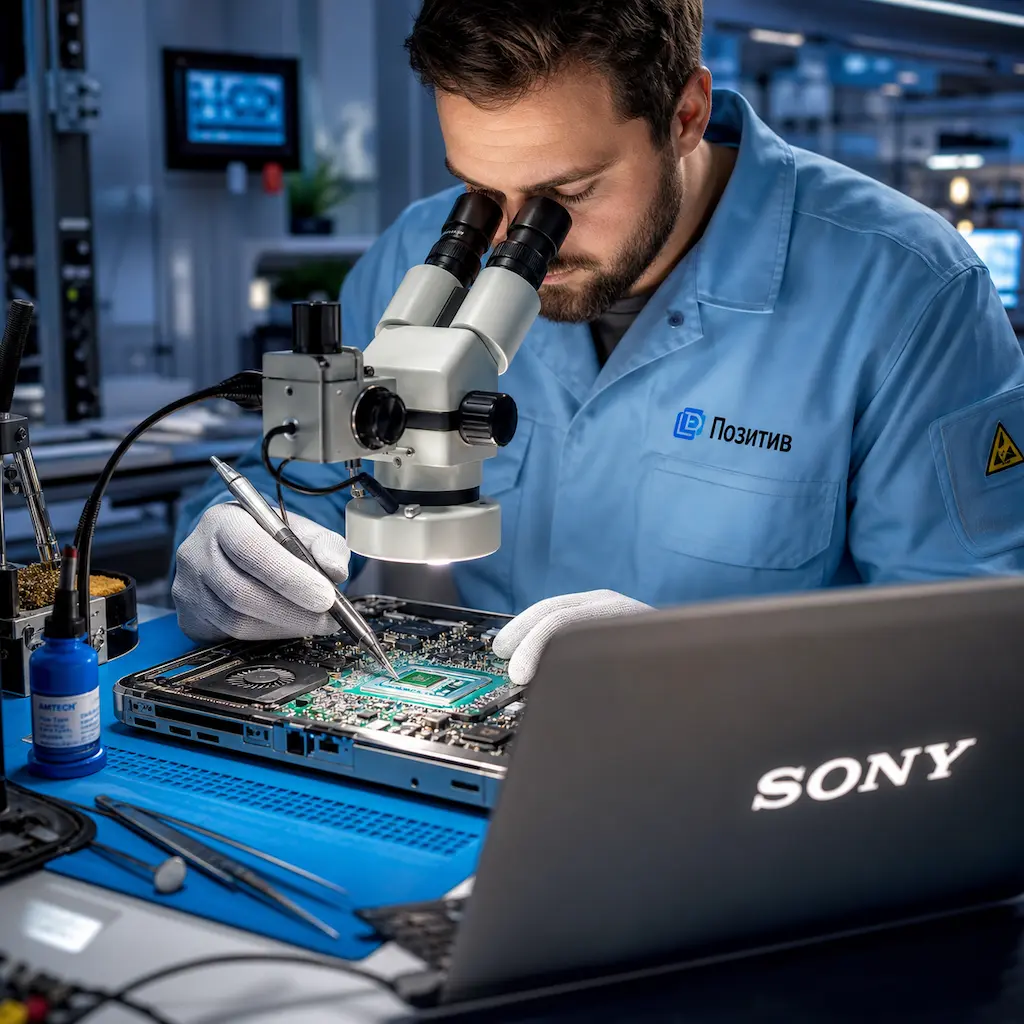 Замена видеокарты ноутбука Sony в Рязани