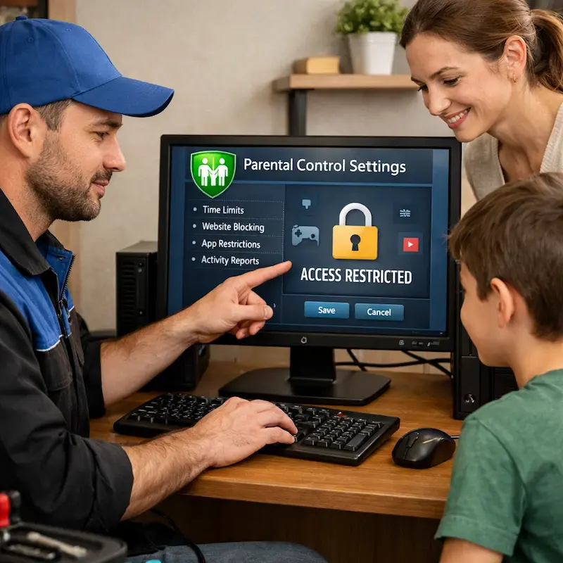 Родительский контроль на компьютере и ноутбуке в Рязани