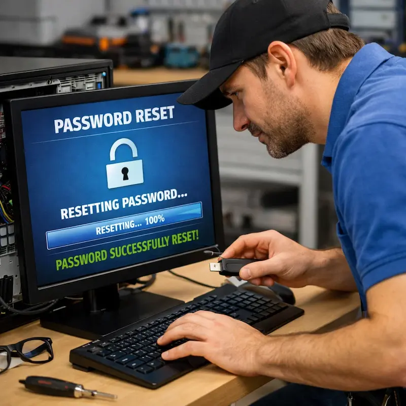 Сброс пароля от компьютера в Рязани