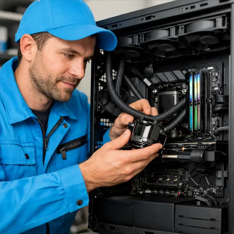 Установка СЖО на ПК в Рязани