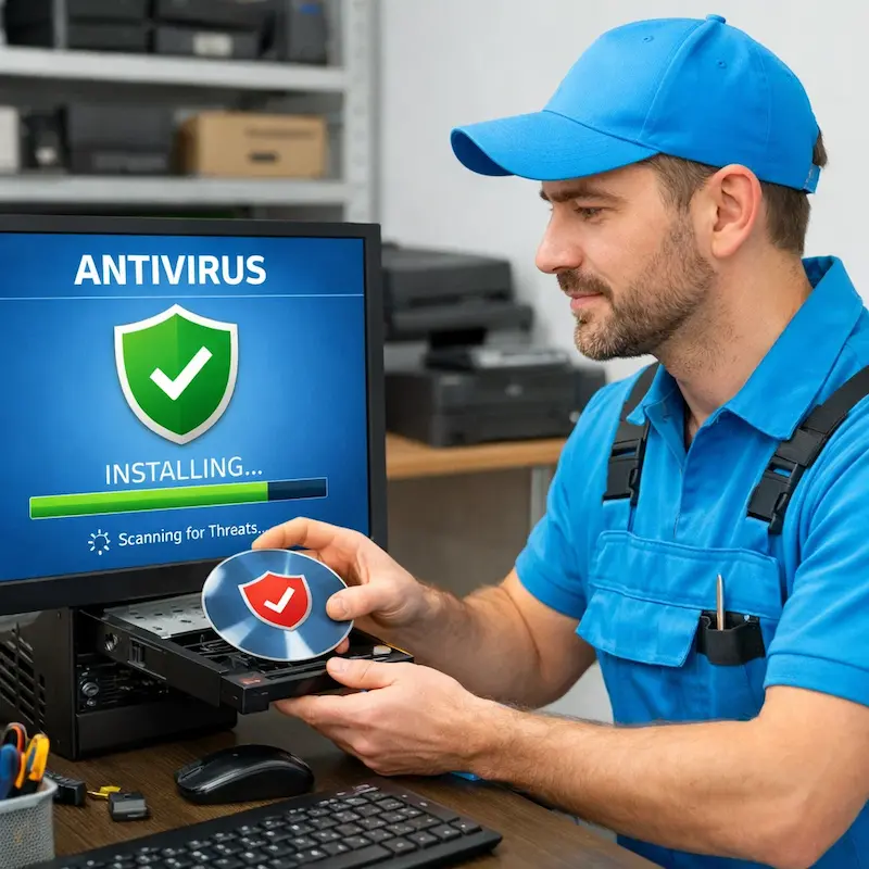 Установка антивируса в Рязани на дому