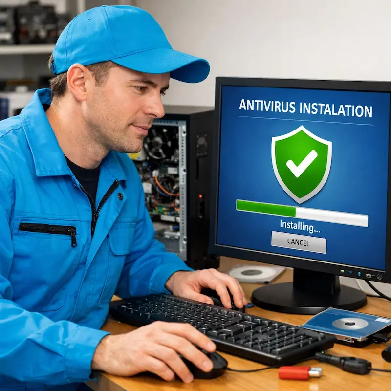 Установка антивируса на ноутбук в Рязани