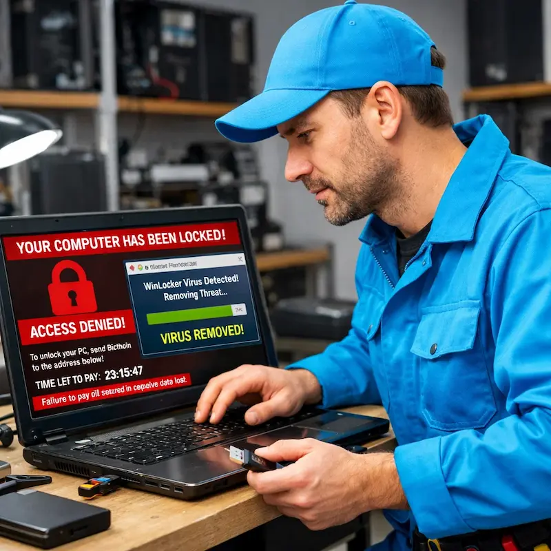 Поможем разблокировать компьютер и ноутбук в Рязани